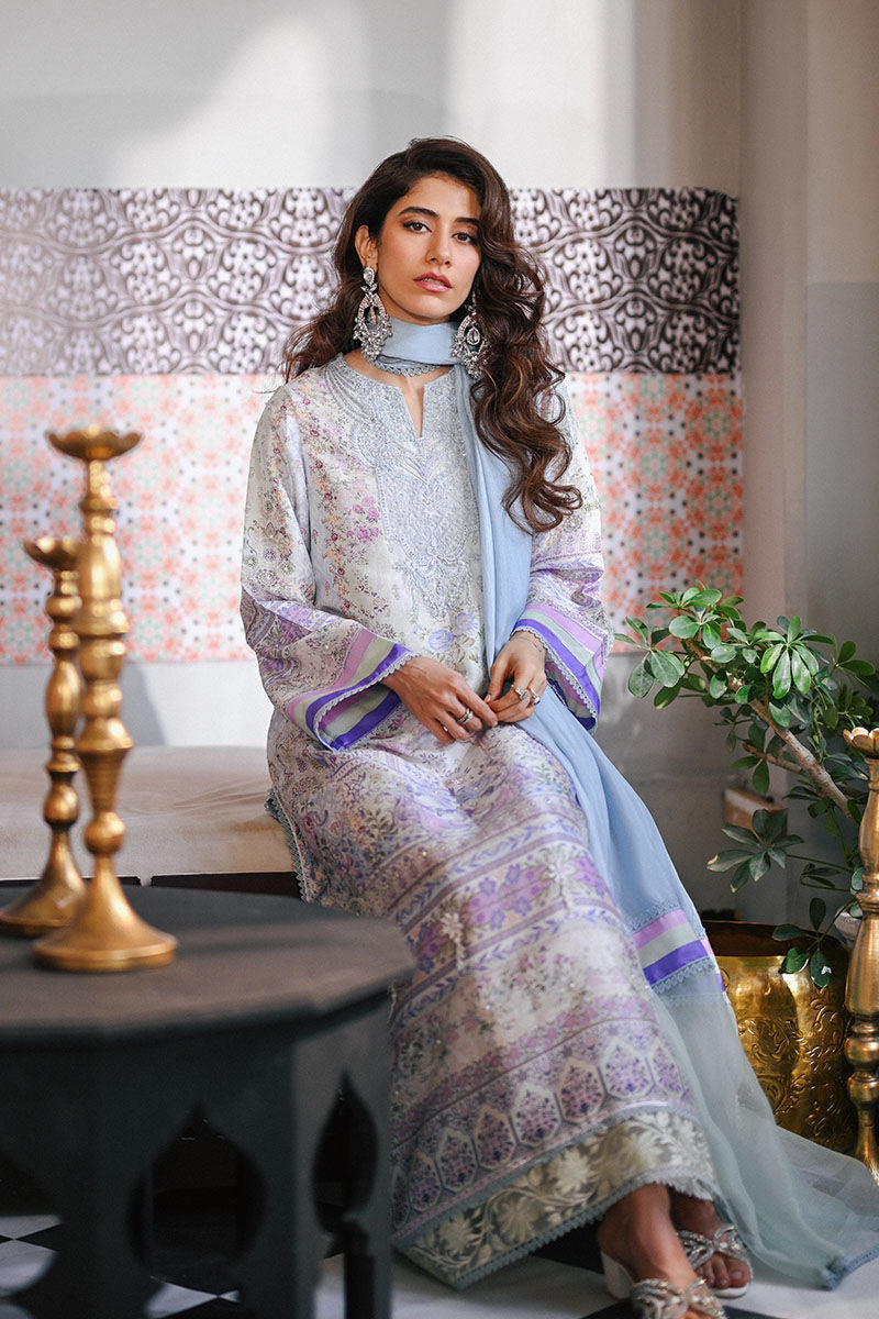 Ansab Jahangir | Digital Silk | Yelena Shirt and Dupatta