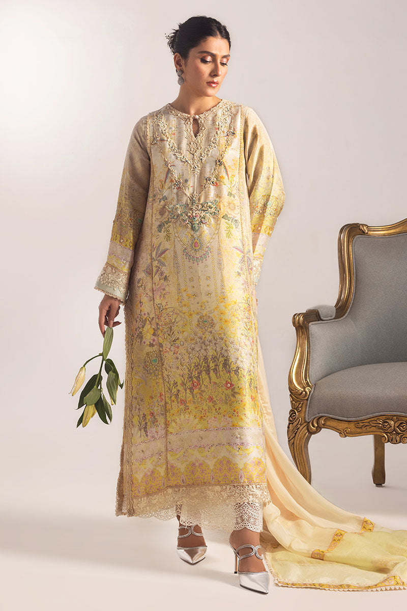 Ansab Jahangir | Digital Silk | Alyssa Shirt and Dupatta