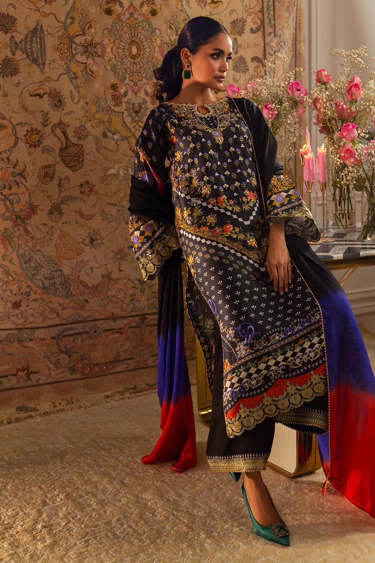 Annus Abrar | Lime Luxe Silk | Anya