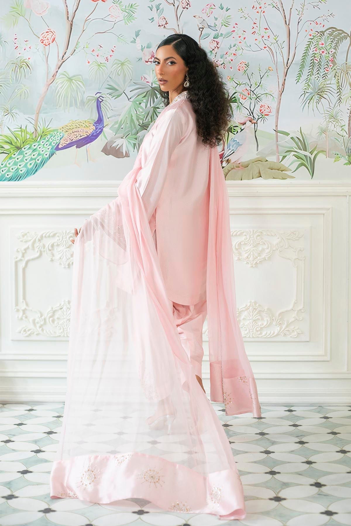 Annus Abrar | Sehr Eid Luxe | Melanie Rose Pink