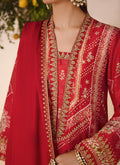 Farah Talib Aziz | Designer Picks 24 | ANEETA CRIMSON SHIRT AND DUPATTA