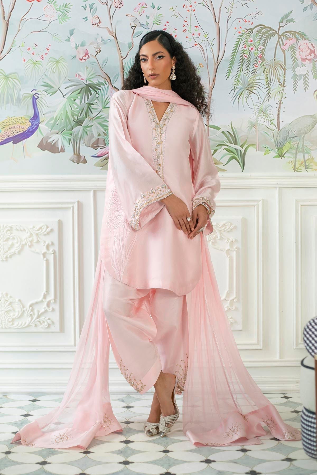 Annus Abrar | Sehr Eid Luxe | Melanie Rose Pink