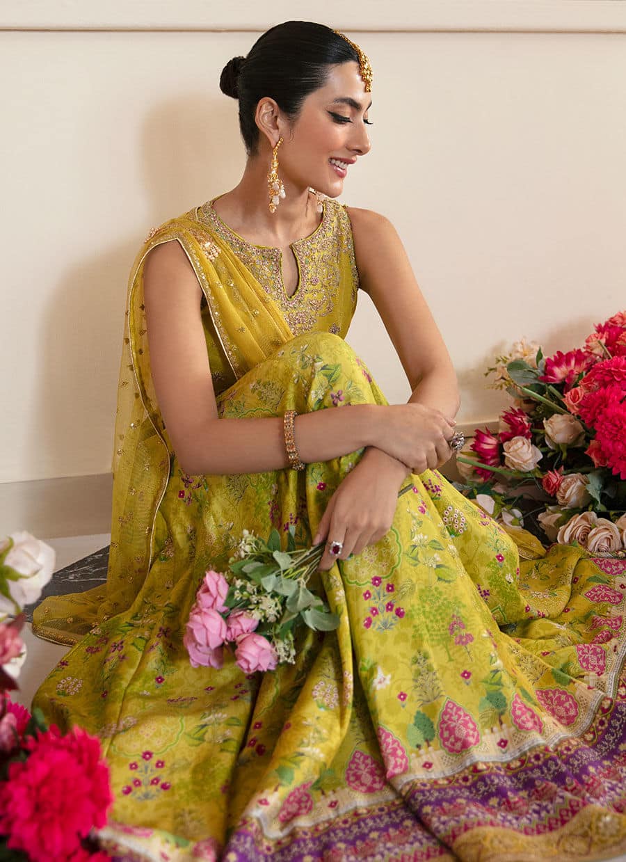 Farah Talib Aziz | Mayna Festive Luxe | ELIKA LIME - House Of Anaya