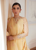Farah Talib Aziz | Luna Eid Collection 24 | CYRILLA PALE YELLOW - House Of Anaya