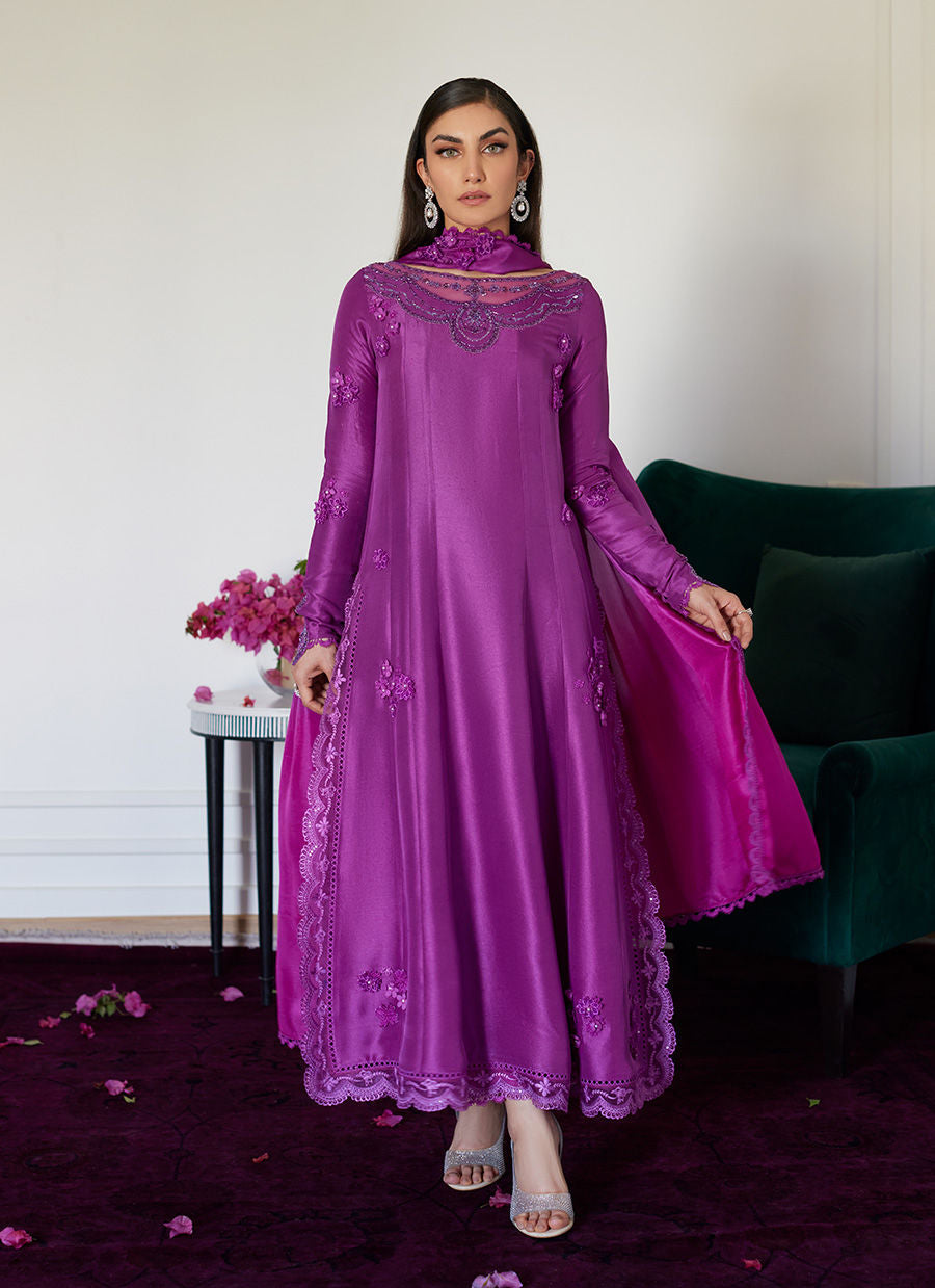 Farah Talib Aziz | Luna Eid Collection 24 | TIERRA MUTED MAGENTA - House Of Anaya