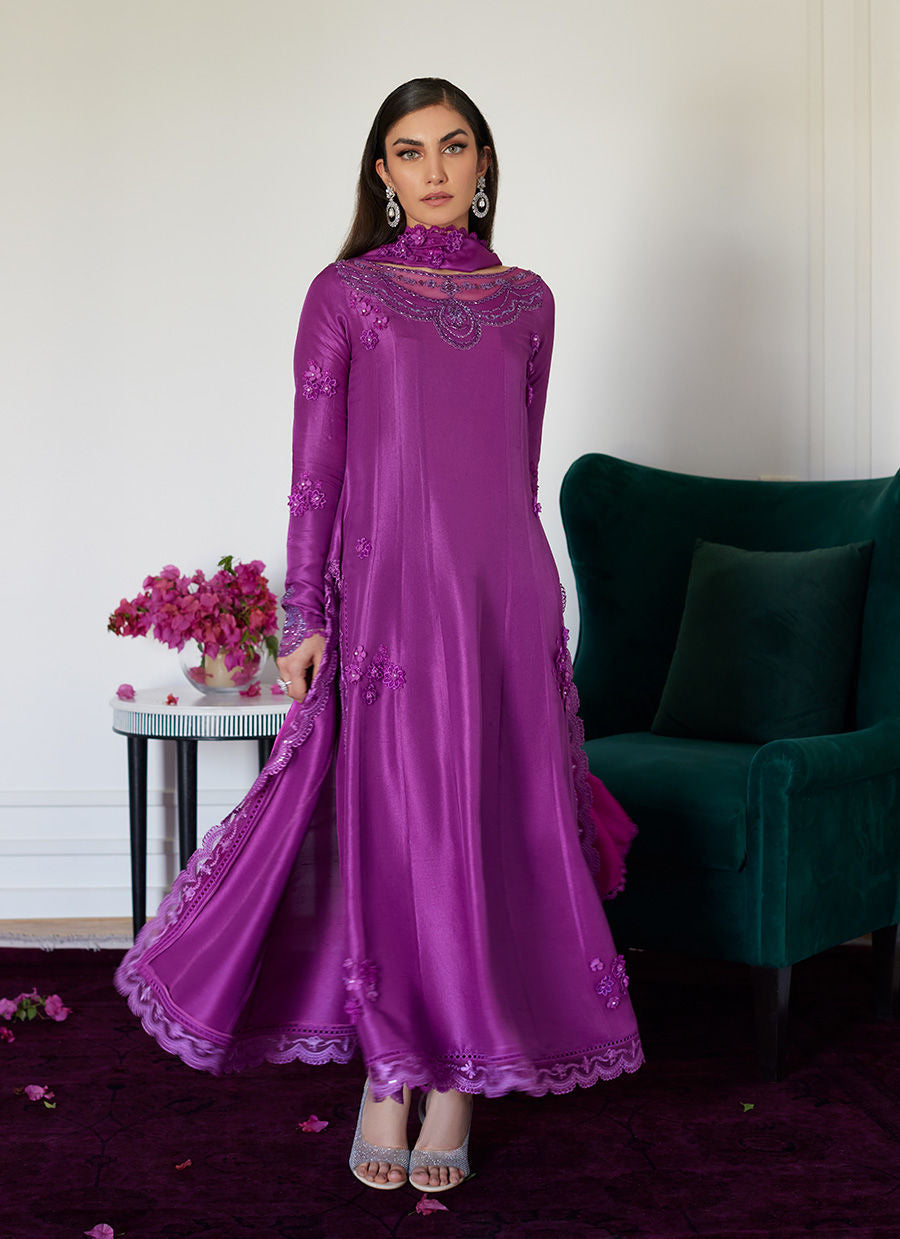 Farah Talib Aziz | Luna Eid Collection 24 | TIERRA MUTED MAGENTA - House Of Anaya