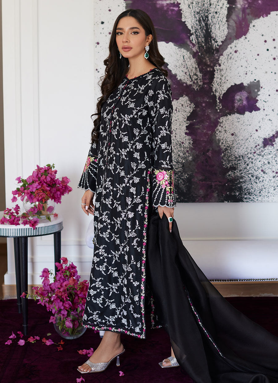 Farah Talib Aziz | Luna Eid Collection 24 | VITTORIA Black - House Of Anaya