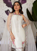 Farah Talib Aziz | Luna Eid Collection 24 | GENEVIVE PEARL WHITE - House Of Anaya