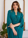 Farah Talib Aziz | Luna Eid Collection 24 | EMMELINE EMERALD CREPE