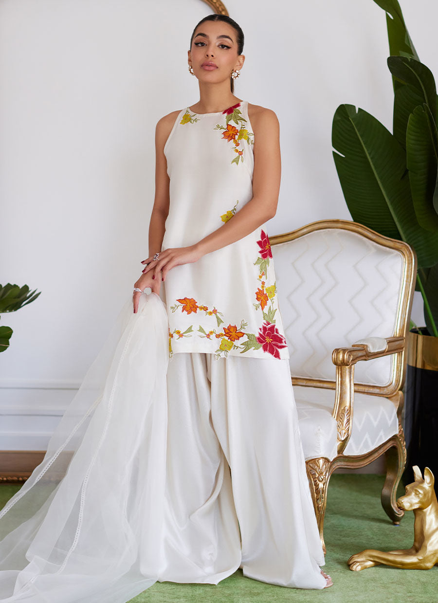 Farah Talib Aziz | Luna Eid Collection 24 | JULIET IVORY - House Of Anaya