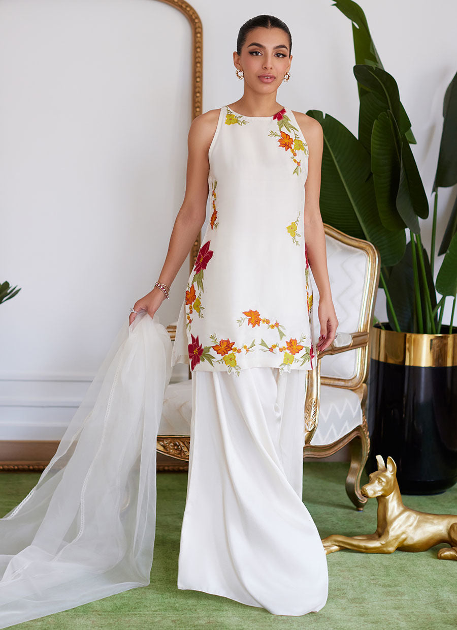 Farah Talib Aziz | Luna Eid Collection 24 | JULIET IVORY - House Of Anaya