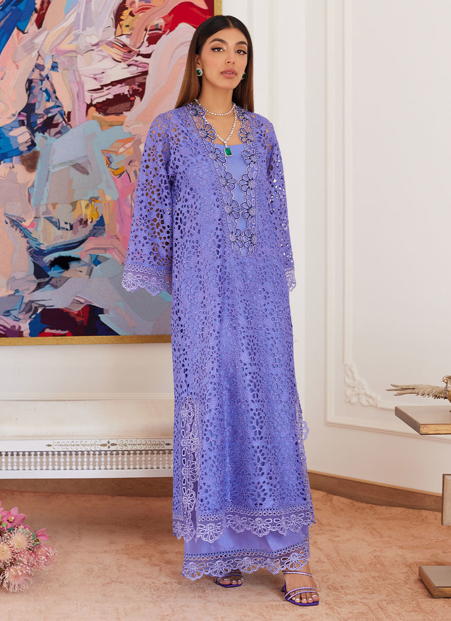 Farah Talib Aziz | Luna Eid Collection 24 | EVANTHIA PERIWINKLE - House Of Anaya