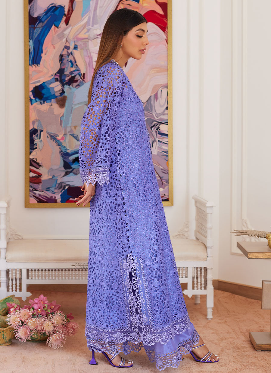 Farah Talib Aziz | Luna Eid Collection 24 | EVANTHIA PERIWINKLE - House Of Anaya