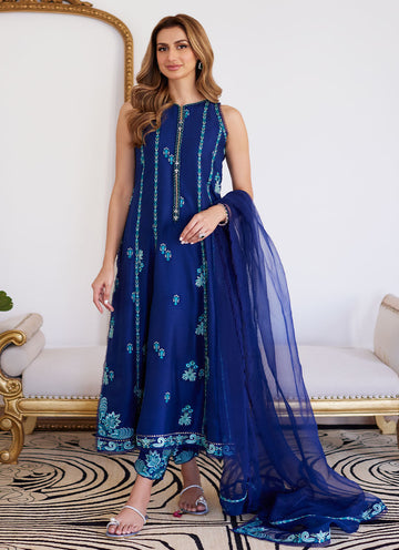 Farah Talib Aziz | Luna Eid Collection 24 | ELSYEE ROYAL BLUE - House Of Anaya