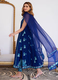 Farah Talib Aziz | Luna Eid Collection 24 | ELSYEE ROYAL BLUE - House Of Anaya