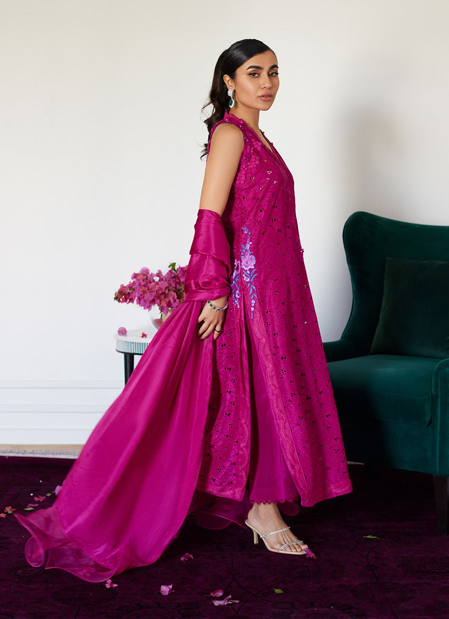 farah talib aziz pink dress Farah Talib Aziz Pricsilla Tea Pink Pakistani Lawn Suit