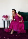 Farah Talib Aziz | Luna Eid Collection 24 | CLARIENE HOT PINK - House Of Anaya