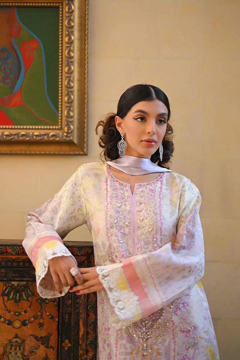 Ansab Jahangir | Digital Silk | Ciel Kaftan