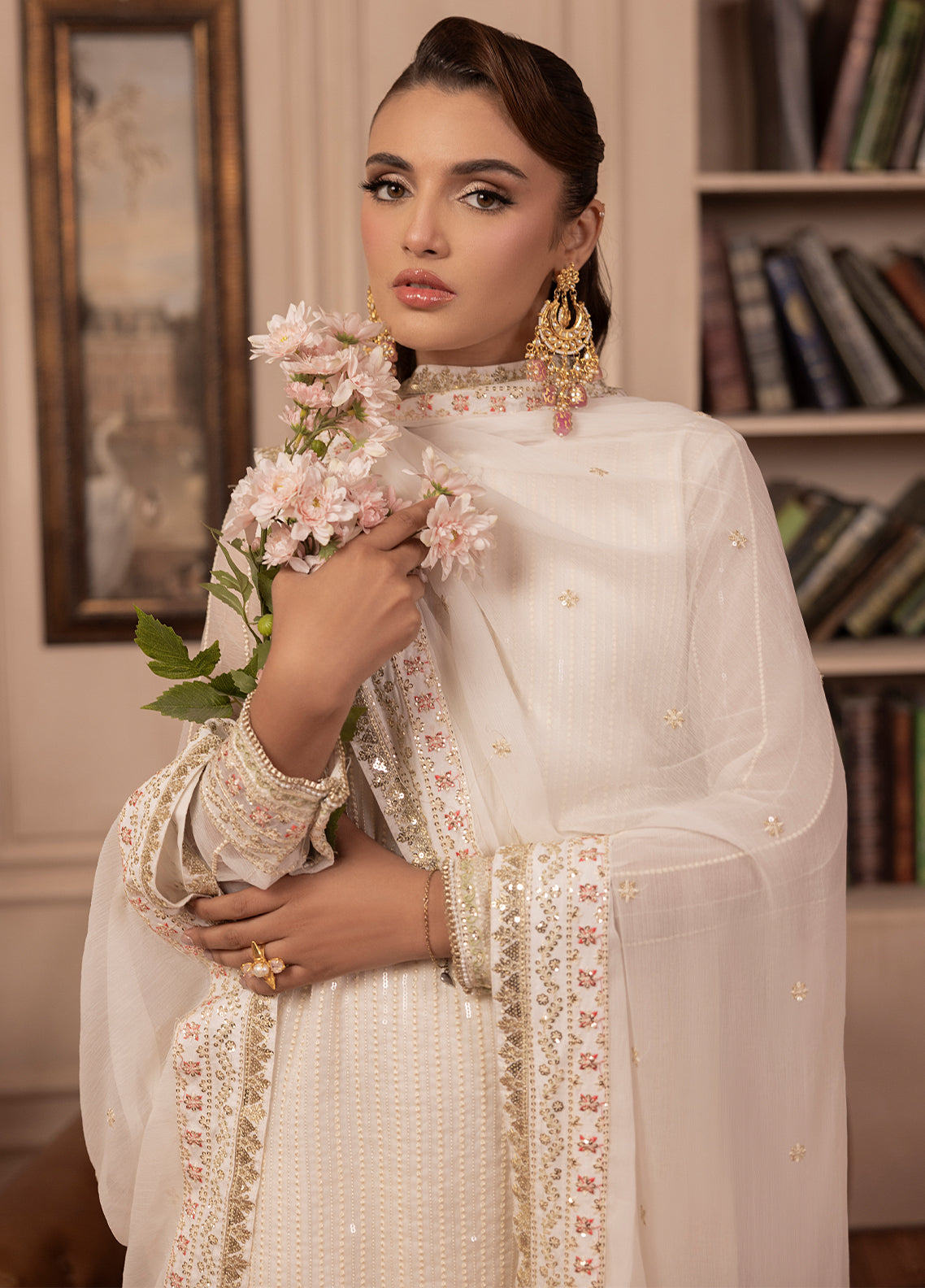 Sahane | Elyssa Festive Chiffon | CT-19005 Perle - ELYSSA