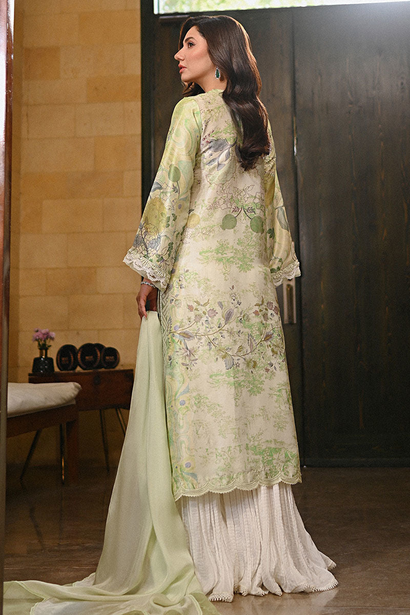 Ansab Jahangir | Digital Silk | Lyra Shirt and Dupatta