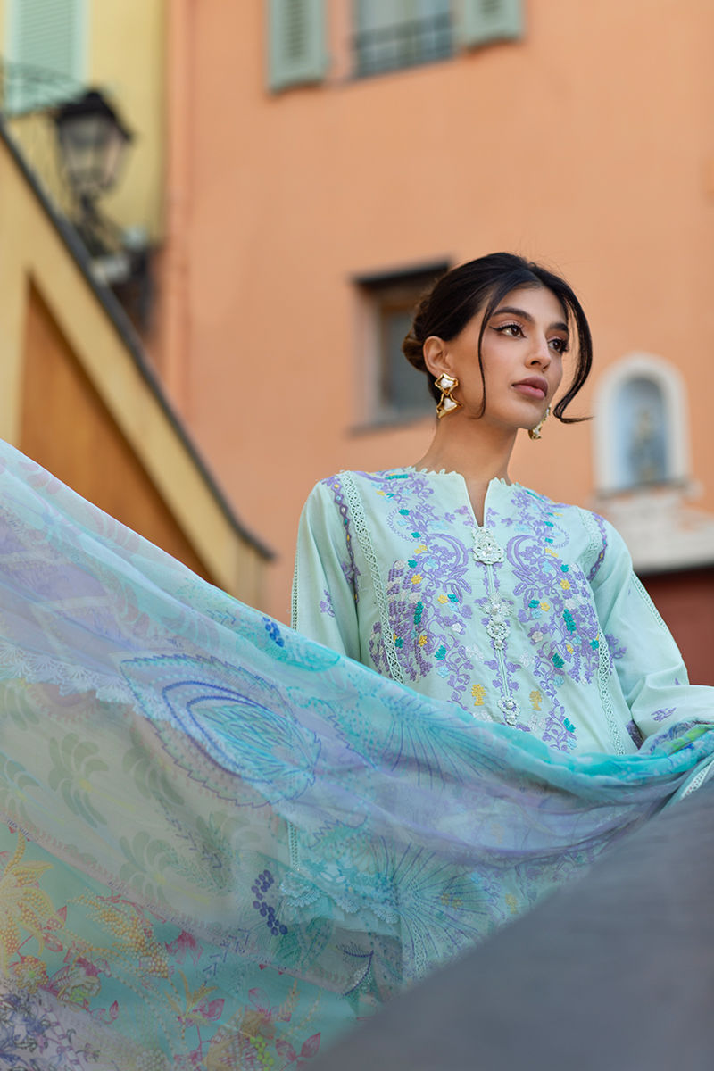 Ansab Jahangir | Zoha Luxury Lawn 25 | Misty Jade