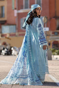 Ansab Jahangir | Zoha Luxury Lawn 25 | Blue Bell