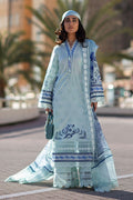 Ansab Jahangir | Zoha Luxury Lawn 25 | Blue Bell