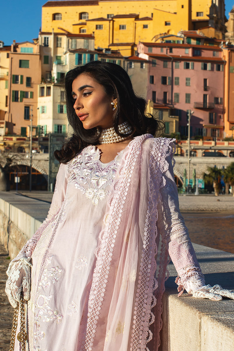 Ansab Jahangir | Zoha Luxury Lawn 25 | Pink Lady Apple