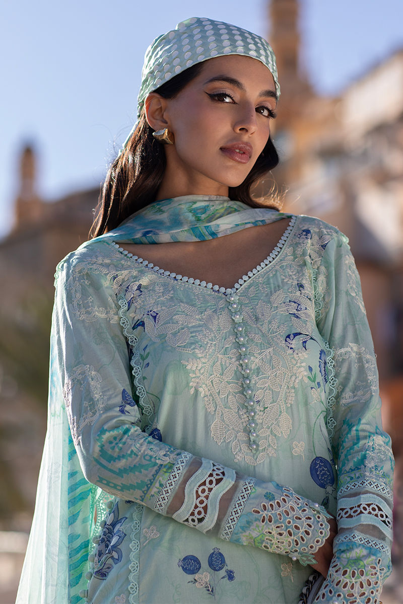 Ansab Jahangir | Zoha Luxury Lawn 25 | Ice Crystal
