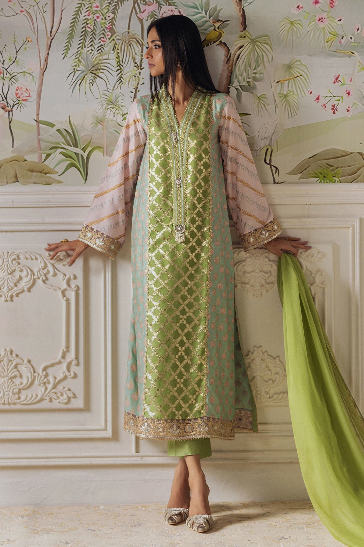 Annus Abrar | Elemental Festive | Nishba (Shirt, Pants and Dupatta)