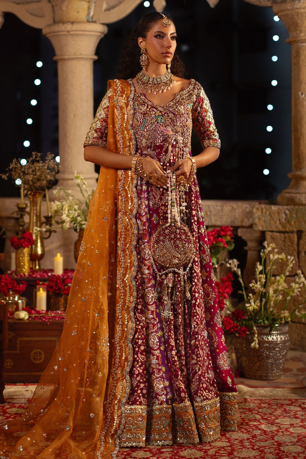 Annus Abrar | Festive Formal | Taleena Angharka Pishwas