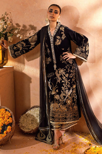 Annus Abrar | Mirha Winter Velour | Bareeza (Shirt, Pants and Dupatta)