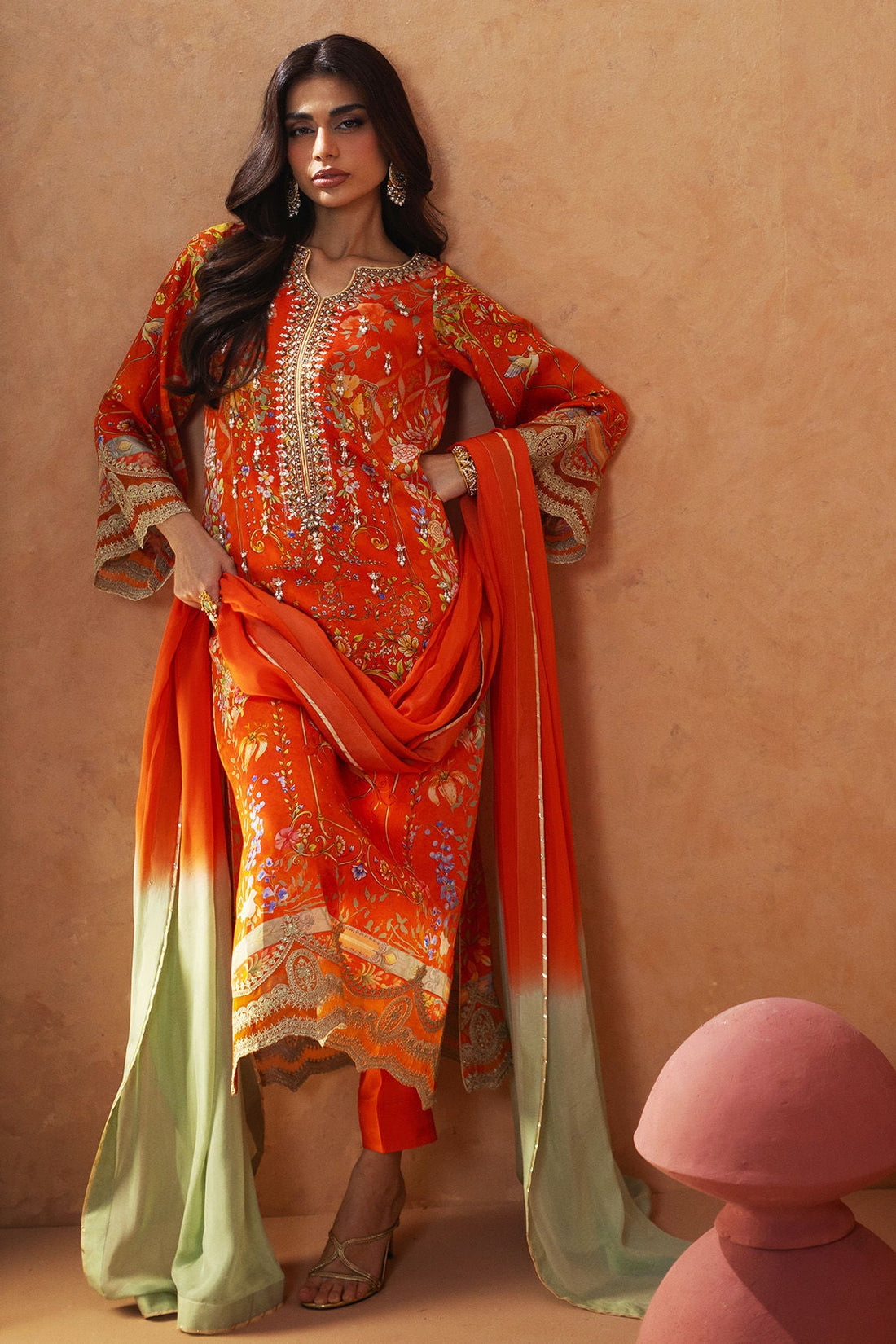 Annus Abrar | Lima Luxe Silk | Urisha (Shirt, Pants and Dupatta)