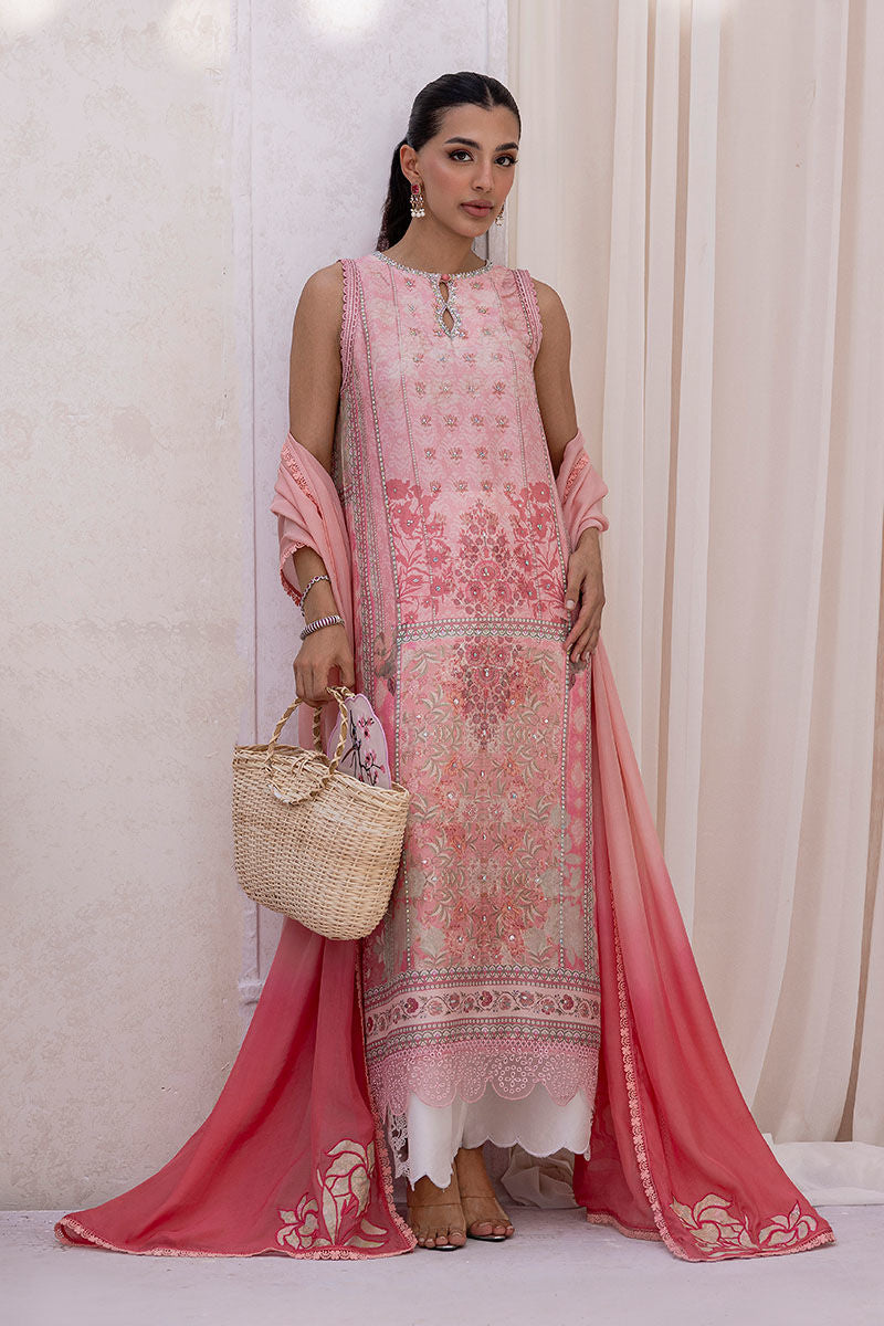 Ansab Jahangir | Digital Silk | Zoya Shirt And Dupatta
