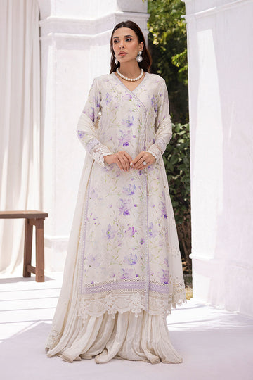 Ansab Jahangir | Digital Silk | Lila Shirt And Dupatta