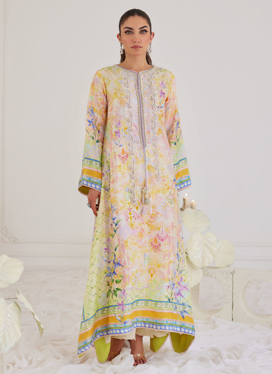 Farah Talib Aziz | Designer Picks 24 | BLANCA RAW SILK KAFTAN
