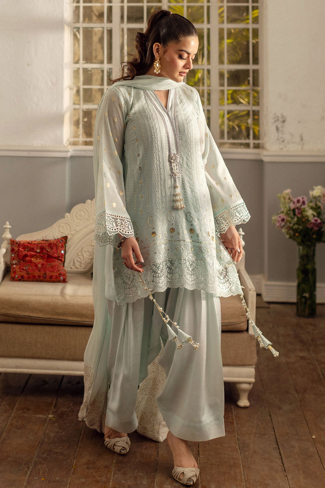 Annus Abrar | The Family Edit 26 | Aqs ( Shirt, Pants And Dupatta)