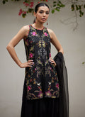Farah Talib Aziz | Designer Picks 24 | SIYA BLACK EMBROIDERED SHIRT AND DUPATTA