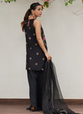 Farah Talib Aziz | Designer Picks 24 | SIYA BLACK EMBROIDERED SHIRT AND DUPATTA