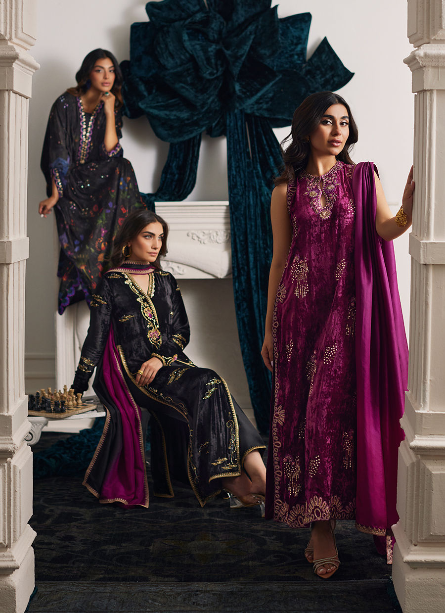Farah Talib Aziz | Velvets The After Party | CHANTELLE SHIRT AND DUPATTA