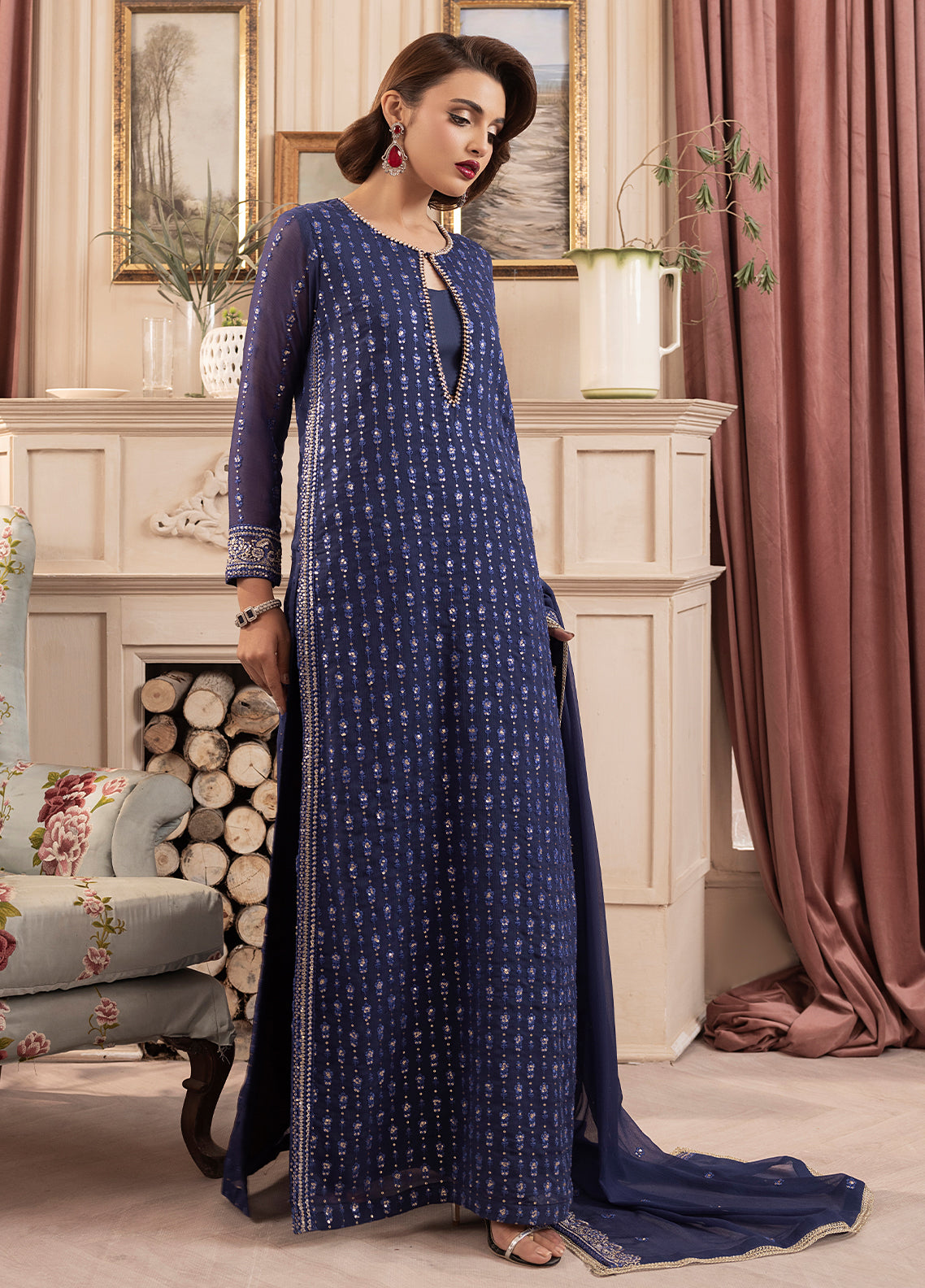 Sahane | Elyssa Festive Chiffon | CT-19002 Elle - ELYSSA - House Of Zarish