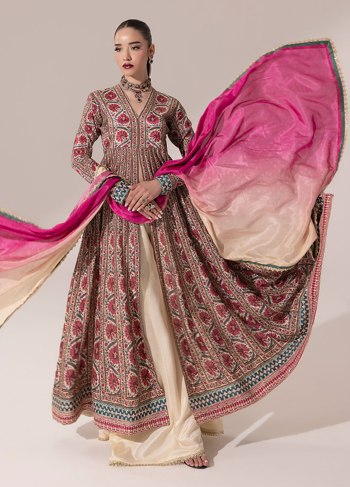 Sahane | Suay Silk Handwork Edit | CT-15001 LOREN - SUAY - House Of Zarish