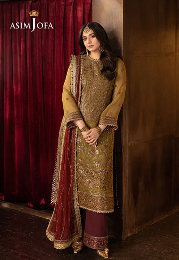 Asim Jofa | EMBROIDERED CHIFFON 3 PCS | AJFO-07