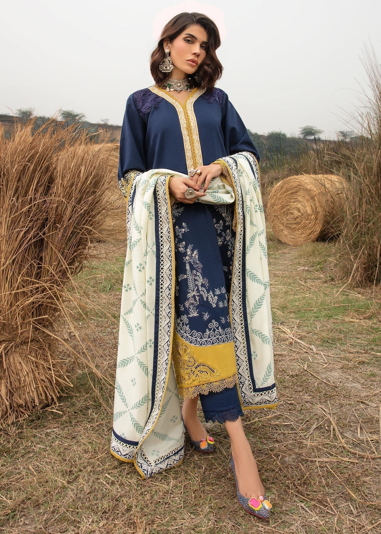 Saira Shakira | Raya Winter Stitched 23 | Neal - House Of Anaya