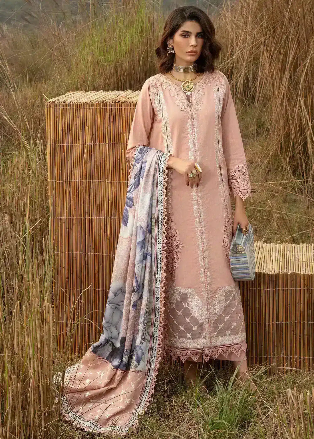 Saira Shakira | Raya Winter Stitched 23 | Crepe - House Of Anaya