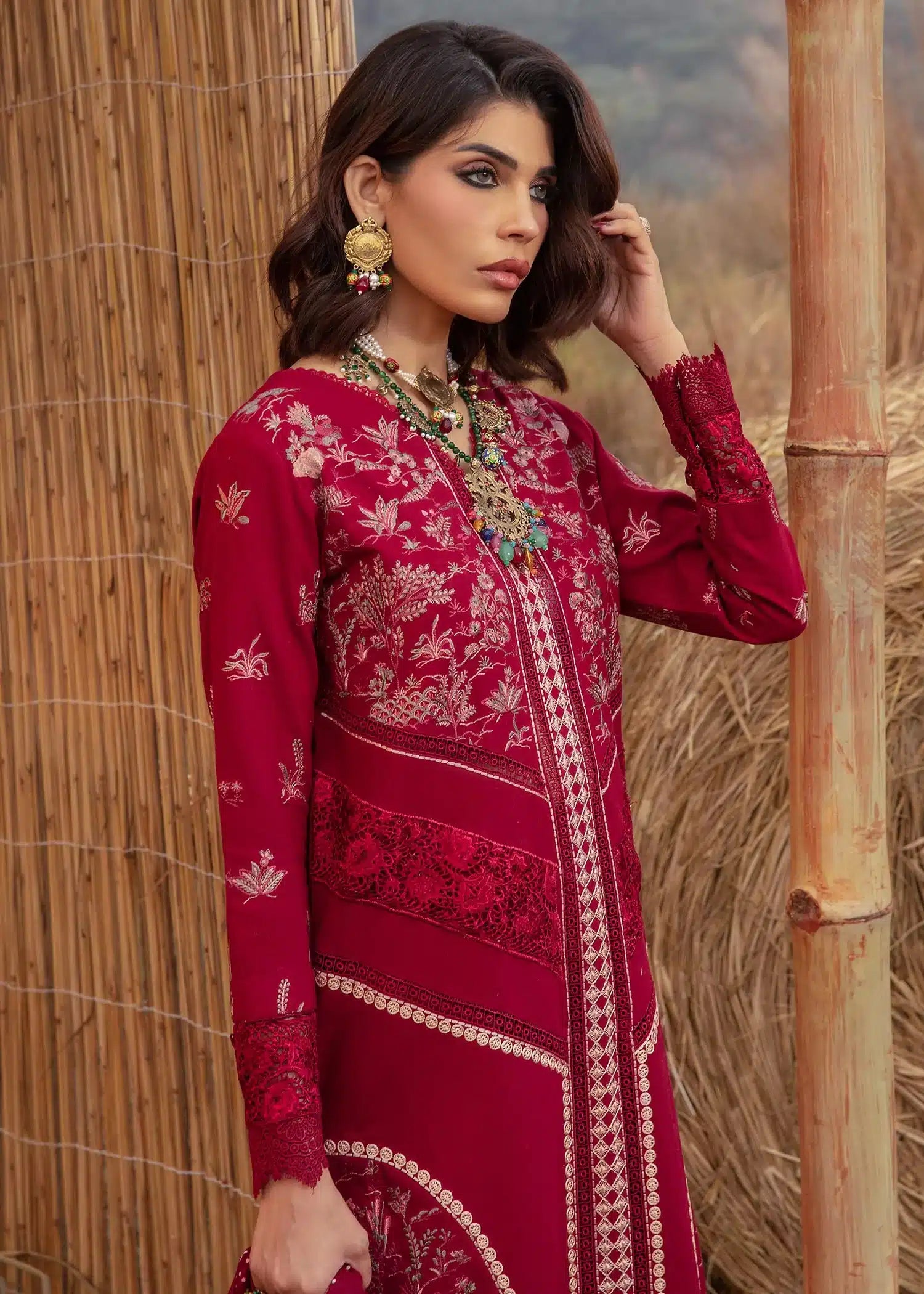 Saira Shakira | Raya Winter Stitched 23 | Ruby - House Of Anaya