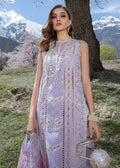 Crimson | Lawn 2024 | A Floral Mesh - Lavender