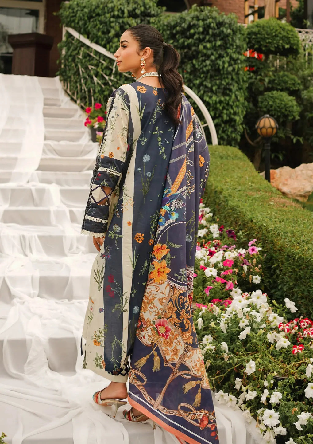 Elaf Premium | Printed Collection 24 | EEP-08B - Breeze Together - House Of Anaya