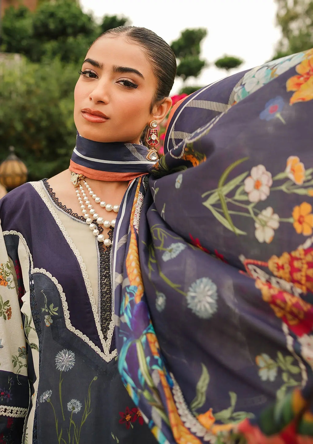 Elaf Premium | Printed Collection 24 | EEP-08B - Breeze Together - House Of Anaya
