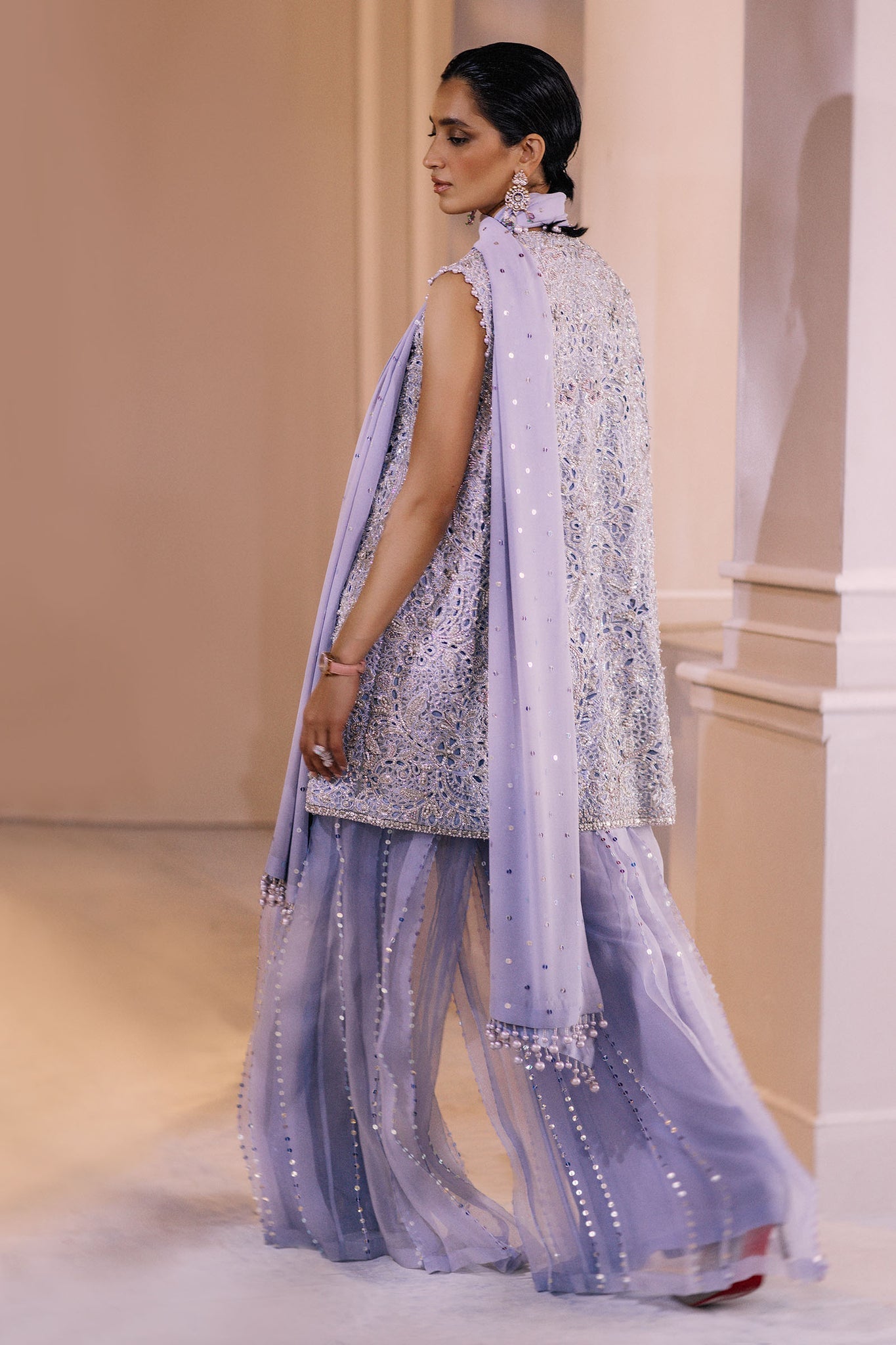 Elan | Demi Couture Onirique | CRISTALLIN LILAS (EP-20653) - House Of Anaya